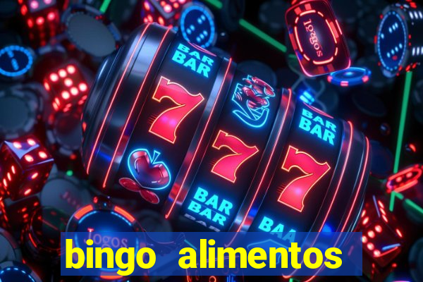 bingo alimentos para imprimir